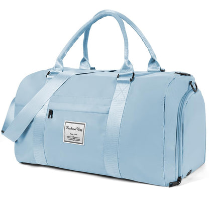 Flintronic Sporttasche Reisetasche, Reise Duffel Bag, Sport Duffel mit Schuhfach & Nassfach, wasserdichte Übernachtungstasche, Reisetasche Gepäcktasche für Sport & Reisen für Herren Damen, Blau
