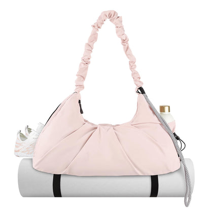 Dizdvizd Kleine Fitness-Tasche für Frauen mit Schuhfach & Nass Tasche, 16L Leichtgewicht Reise Carry-on Weekender, wasserdichte Tasche mit Yoga-Matte Halter