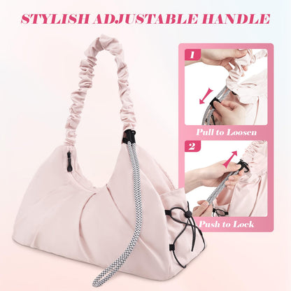 Dizdvizd Kleine Fitness-Tasche für Frauen mit Schuhfach & Nass Tasche, 16L Leichtgewicht Reise Carry-on Weekender, wasserdichte Tasche mit Yoga-Matte Halter